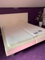 Leer wit bed groot., Huis en Inrichting, Ophalen, Gebruikt, Wit