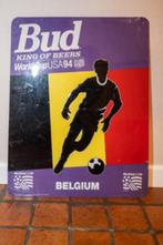 Bud King of beers USA 94 World Cup football Belgium, Utilisé, Enlèvement ou Envoi, Panneau publicitaire