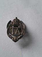 Territorial Army button badge WO 2, Enlèvement ou Envoi, Emblème ou Badge