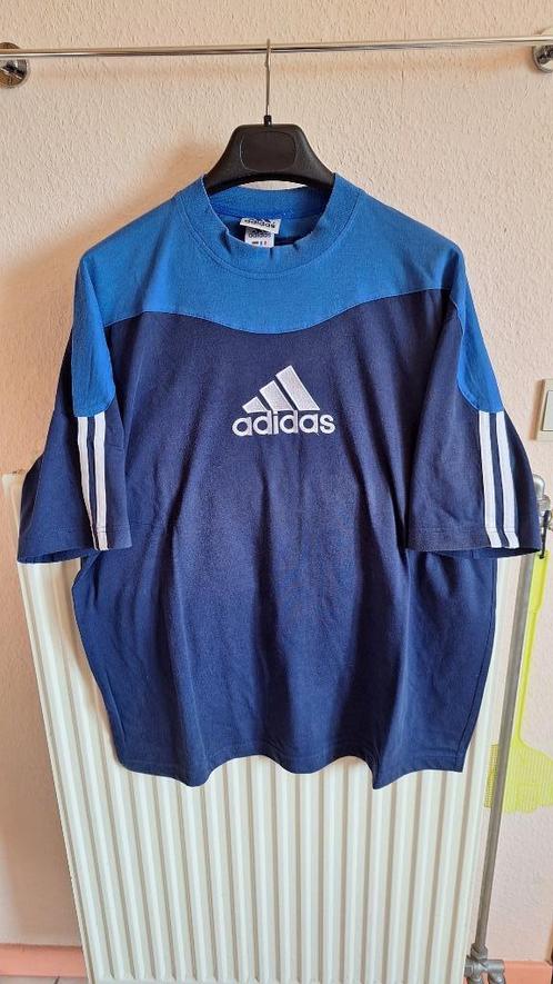 Heren T-Shirt blauw Adidas maat D7 F46 Large, Kleding | Heren, Sportkleding, Gedragen, Overige typen, Maat 52/54 (L), Blauw, Ophalen of Verzenden