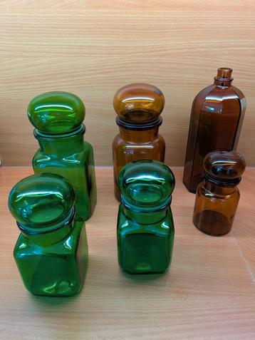 Set van 5 apothekerspotten en apothekersfles, Enlèvement