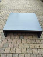 Metalen zwarte salontafel, Huis en Inrichting, Ophalen, Zo goed als nieuw, Vierkant, Metaal