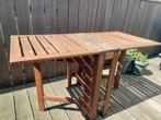 Inklapbare tuintafel 4-6pers, Tuin en Terras, Tuintafels, Ophalen, Zo goed als nieuw, Hout