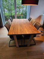 houten tafel Xoon + 6 stoelen, Enlèvement, Utilisé