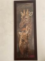 lithographie girafe, Ophalen, Hout