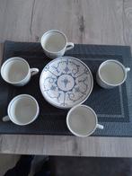 5 tasses et sous tasses copenhague Boch., Ophalen of Verzenden