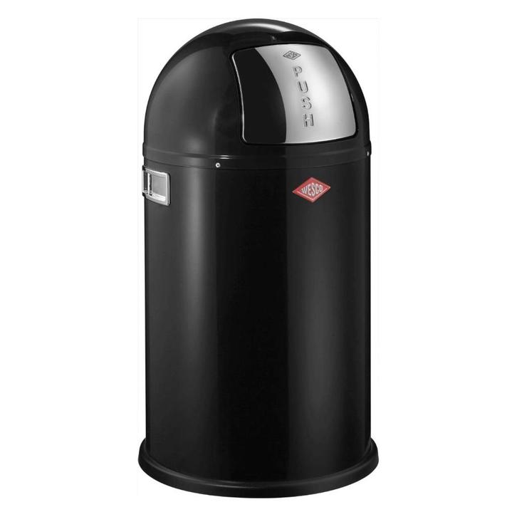 2 * Wesco Trash Can Pushboy Junior Zwart Zo goed als nieuw, Huis en Inrichting, Woonaccessoires | Prullenbakken, Zo goed als nieuw