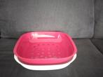 Tupperware Allegra Schaal met vergiet 25x25 cm, Huis en Inrichting, Ophalen, Gebruikt, Rood, Schaal