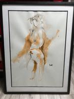 naakt - ecoline schilderij, Enlèvement