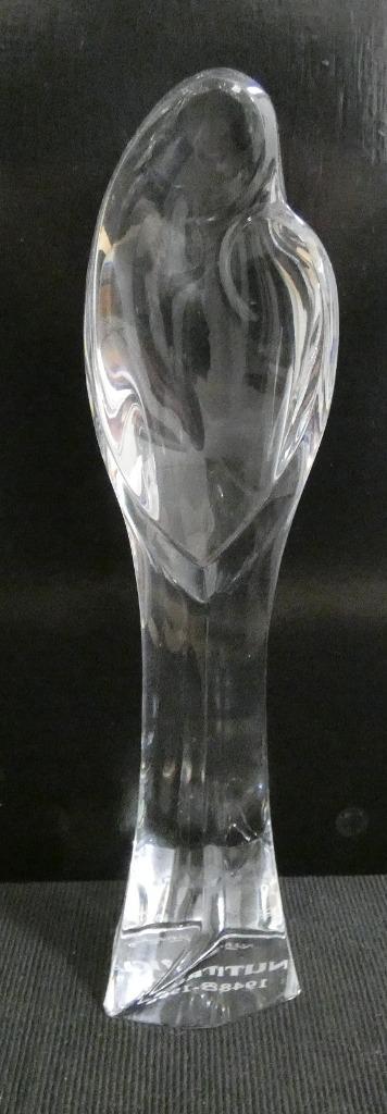 VSL-Art-Deco Madonna met kind - Val Saint Lambert - [939], Antiek en Kunst, Antiek | Glaswerk en Kristal, Ophalen of Verzenden
