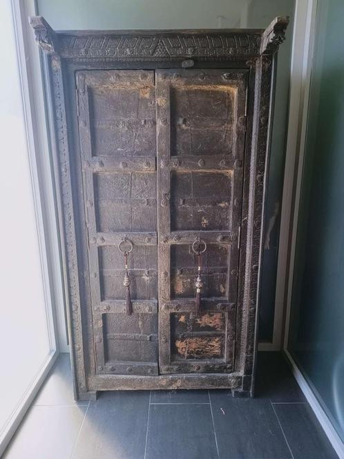 grijs kast India robuust antiek doorleefd, Antiek en Kunst, Antiek | Meubels | Kasten, Ophalen