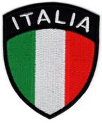 Italiaanse vlag schild stoffen opstrijk patch embleem #6, Nieuw, Verzenden