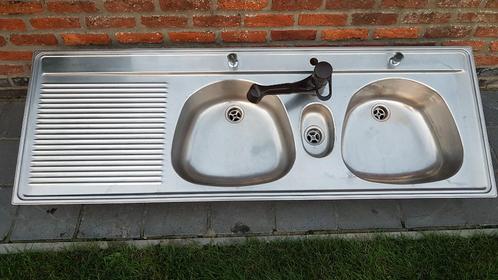 INOX SPOELBAK FRANKE, Huis en Inrichting, Keuken | Keukenelementen, Gebruikt, 100 tot 150 cm, 50 tot 75 cm, Ophalen