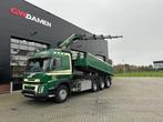 Volvo FMX 500 8x4 Tridem Kipper /Kraan Euro 6 (bj 2014), Auto's, Vrachtwagens, Automaat, Bedrijf, Diesel, Volvo