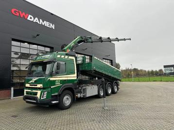 Volvo FMX 500 8x4 Tridem Kipper /Kraan Euro 6 (bj 2014) beschikbaar voor biedingen