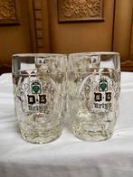 Set van 6 vintage D.B. Urtyp bierglazen – goede staat, Ophalen, Zo goed als nieuw