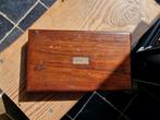 oude passer in houten kistje, Huis en Inrichting, Woonaccessoires | Kisten, Ophalen of Verzenden, Gebruikt