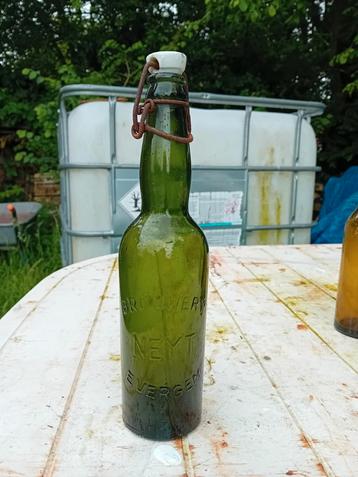 Oude vintage bierfles brouwerij Neyt Evergem, Verzamelen, Ophalen of Verzenden, Gebruikt