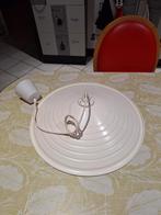 Lustre métal blanc., Maison & Meubles, Enlèvement, Utilisé, Métal