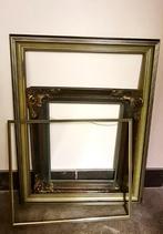 3 anciens cadres en bois massif 'Nature Green', Maison & Meubles, Accessoires pour la Maison | Cadres, 75 cm ou plus, Enlèvement