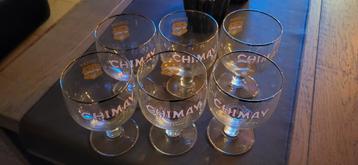 6 Chimay glazen nooit gebruikt kan ook per stuk beschikbaar voor biedingen