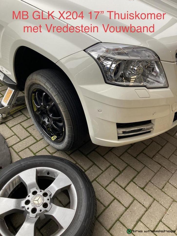 Reservewiel Thuiskomer Mercedes GLK X204 & A C CLA klasse 17, Autos : Pièces & Accessoires, Pneus & Jantes, Pneus et Jantes, Véhicule de tourisme