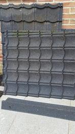 tuinhuis - dakpanplaten van Aqua-pan antraciet, Tuin en Terras, Tuinhuizen, Ophalen, Zo goed als nieuw, Metaal, Tuinhuis
