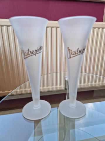 Set van 2 Maîtrepierre-glazen, aperitieven, fluiten  beschikbaar voor biedingen