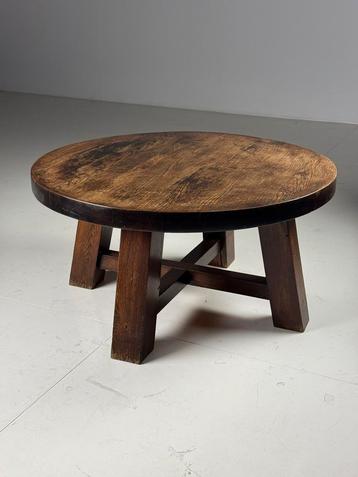 Salontafel Rond Brutalist Jaren 70 Vintage beschikbaar voor biedingen