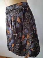 VERO MODA - Jupe brune avec imprimé végétal - T.38, Vero Moda, Ophalen of Verzenden, Gedragen, Maat 38/40 (M)