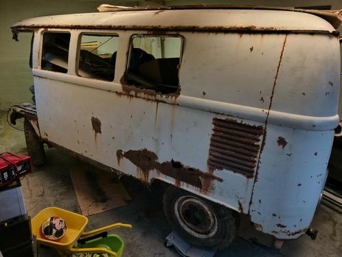 VW T1 project, Auto's, Volkswagen, Particulier, Transporter, Benzine, Handgeschakeld, Wit, Grijs, Achterwielaandrijving, Ophalen