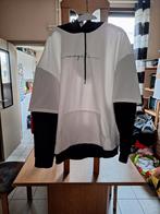 Witte hoodie met zwarte kap, Kleding | Dames, ANDERE, Ophalen of Verzenden, Wit, Zo goed als nieuw