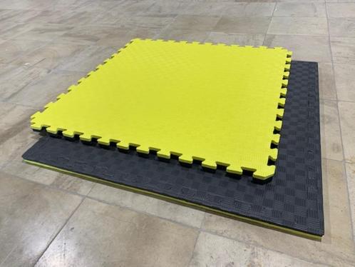 Tatami. Tatamis 1mx1mx2.6cm epaisseur. Mousse EVA Jaune/noir, Sport en Fitness, Vechtsporten en Zelfverdediging, Nieuw, Vechtsportmaterialen