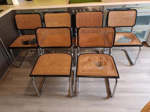 Lot de 6 chaises Marcel Breuer modèle Cesca B32, Antiquités & Art, Antiquités | Meubles | Chaises & Canapés, Enlèvement ou Envoi