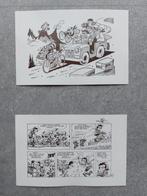 Stripkaarten Sleen en Franquin (wielrennen), Verzamelen, Ophalen of Verzenden, Zo goed als nieuw, Poster, Plaatje of Sticker