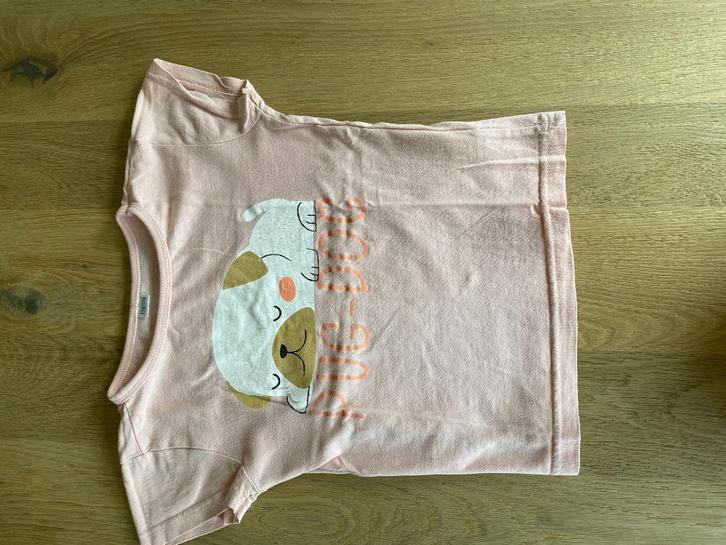 Licht roze t-shirt maat 110/116, Kinderen en Baby's, Kinderkleding | Maat 110, Gebruikt, Meisje, Shirt of Longsleeve, Ophalen of Verzenden