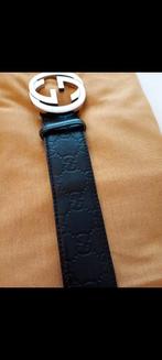 Unisex Iconic Stijlvol Riem GG van Gucci 115 cm, Ophalen, 100 cm of meer, Echt leder, Zwart