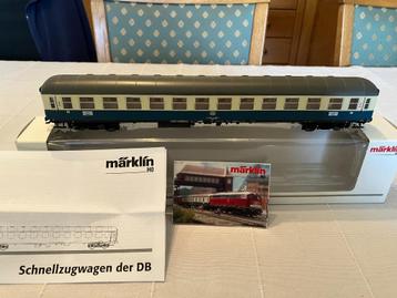 Marklin rijtuig 43921 oceaanblauw nieuwstaat beschikbaar voor biedingen