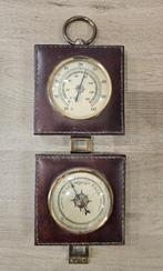Antiek vintage weerstation voor aan de muur - thermometer en, Ophalen of Verzenden