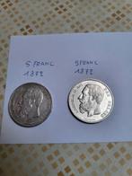 2 x 5 francs leopold 2, Postzegels en Munten, Munten | België, Ophalen