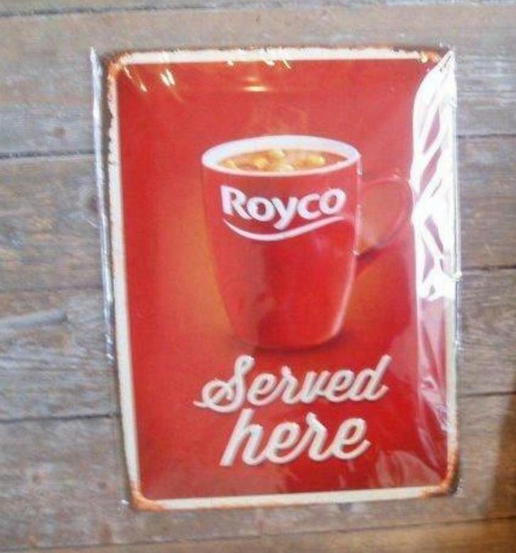 Royco claimt in gestempeld plaatwerk! nieuw, verpakt, Verzamelen, Merken en Reclamevoorwerpen, Nieuw, Verpakking, Ophalen of Verzenden
