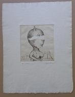 YVES RHAYE / VROUWELIJK FIGUUR / ZW-W ETS / 52x39cm / SIG, Antiek en Kunst, Ophalen of Verzenden