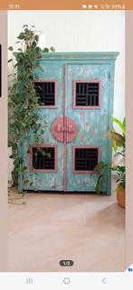 Oosterse India ibiza antieke kast, Huis en Inrichting, Kasten | Buffetkasten, Ophalen of Verzenden, Zo goed als nieuw, Met deur(en)