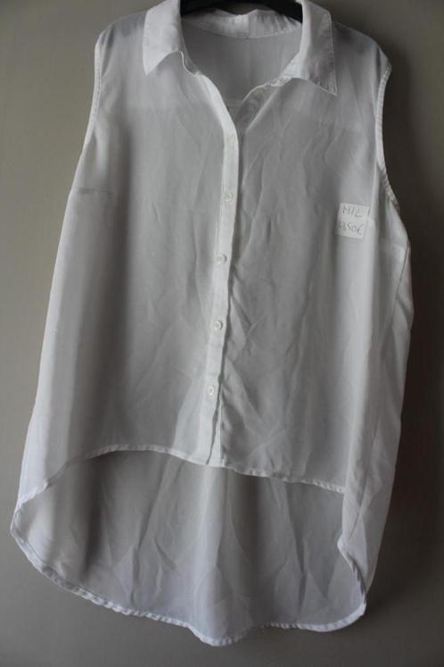 blouse en voile blanc M/L, Vêtements | Femmes, Blouses & Tuniques, Comme neuf, Taille 42/44 (L), Blanc, Enlèvement ou Envoi