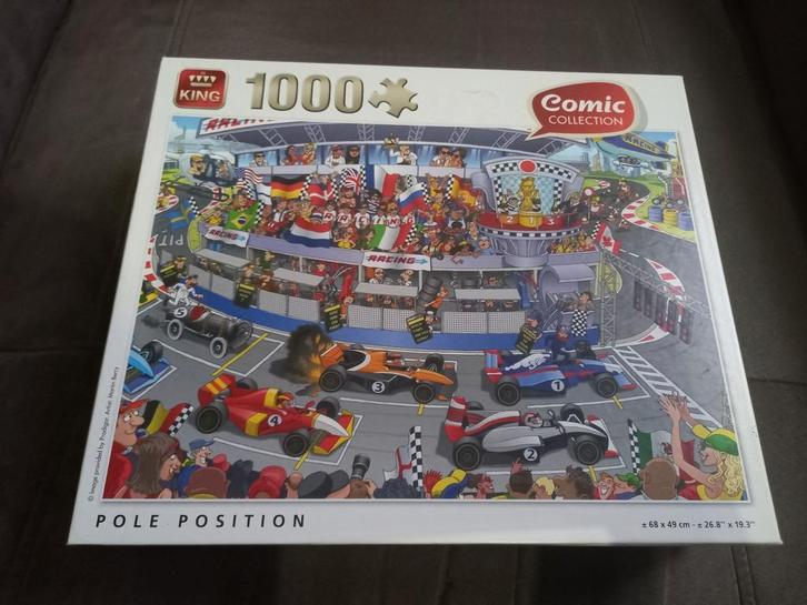 King puzzel 1000 stuks - F1 koppositie, Hobby en Vrije tijd, Denksport en Puzzels, Gebruikt, Legpuzzel, 500 t/m 1500 stukjes, Ophalen of Verzenden