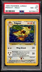 Pidgeot Holo PSA 8 - 8/64 - Jungle 1999, Hobby en Vrije tijd, Verzamelkaartspellen | Pokémon, Verzenden, Zo goed als nieuw, Losse kaart