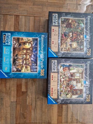 Lot puzzles escape puzzle ravensburger 