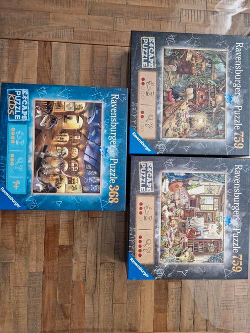 Lot puzzles escape puzzle ravensburger, Hobby & Loisirs créatifs, Sport cérébral & Puzzles, Comme neuf, Puzzle, Enlèvement