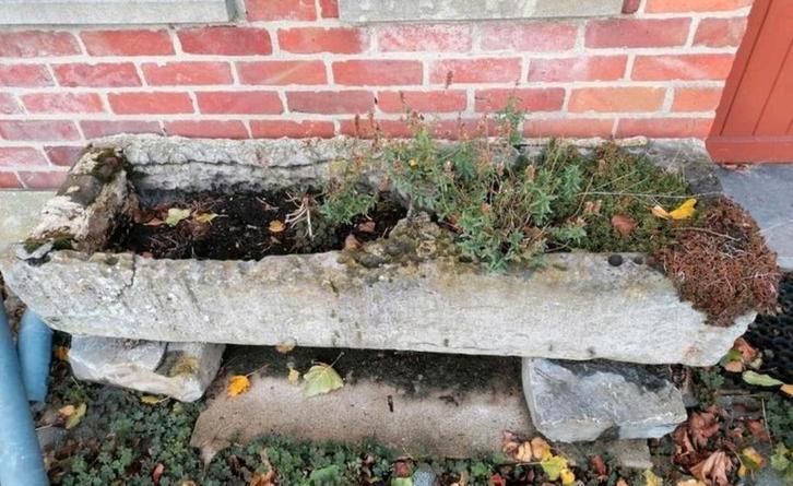 Oude authentieke paardentrog arduin, Dieren en Toebehoren, Dierenvoeding, Ophalen