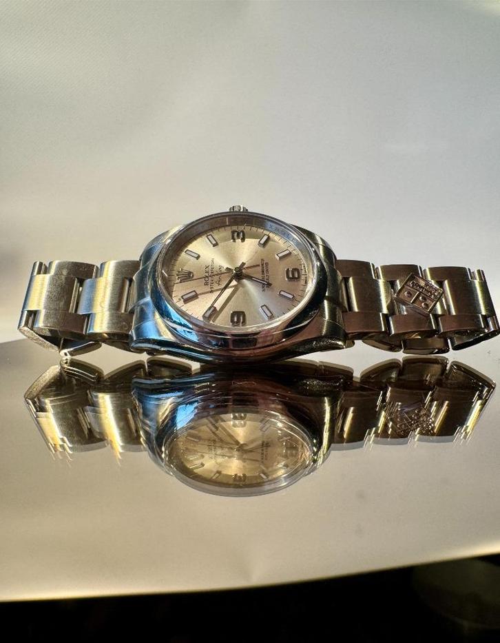 Rolex air king 'Dominos pizza', Handtassen en Accessoires, Horloges | Heren, Zo goed als nieuw, Polshorloge, Rolex, Staal, Staal